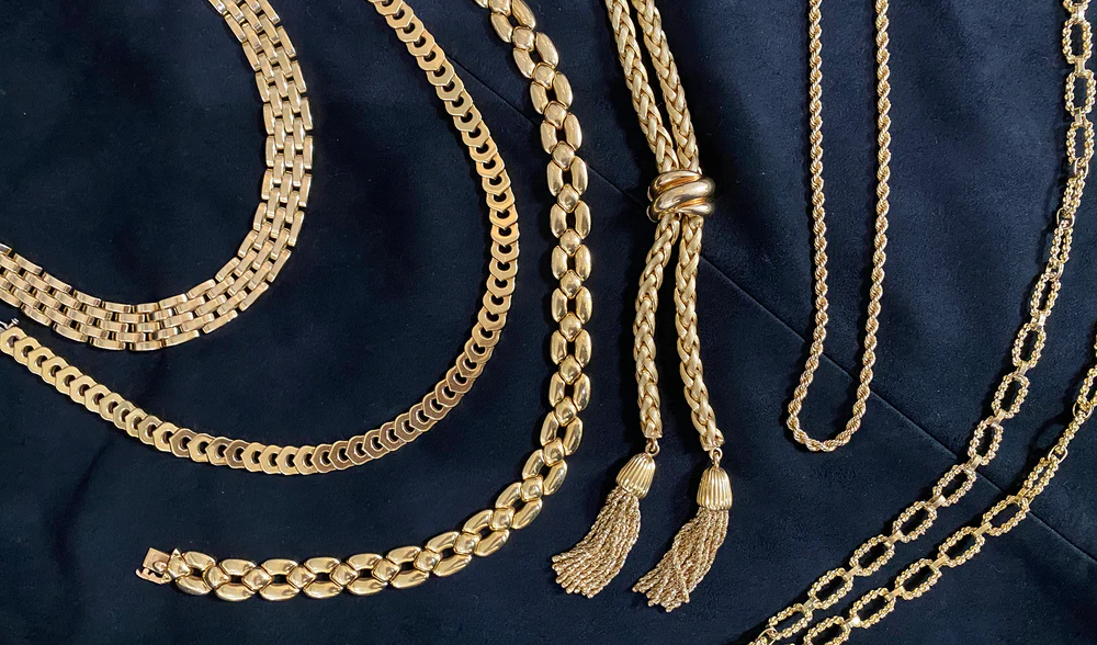 Chunky gold chains