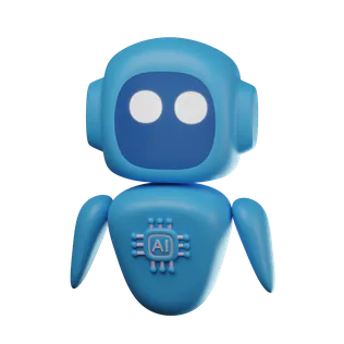 Free 3D AI robot icon