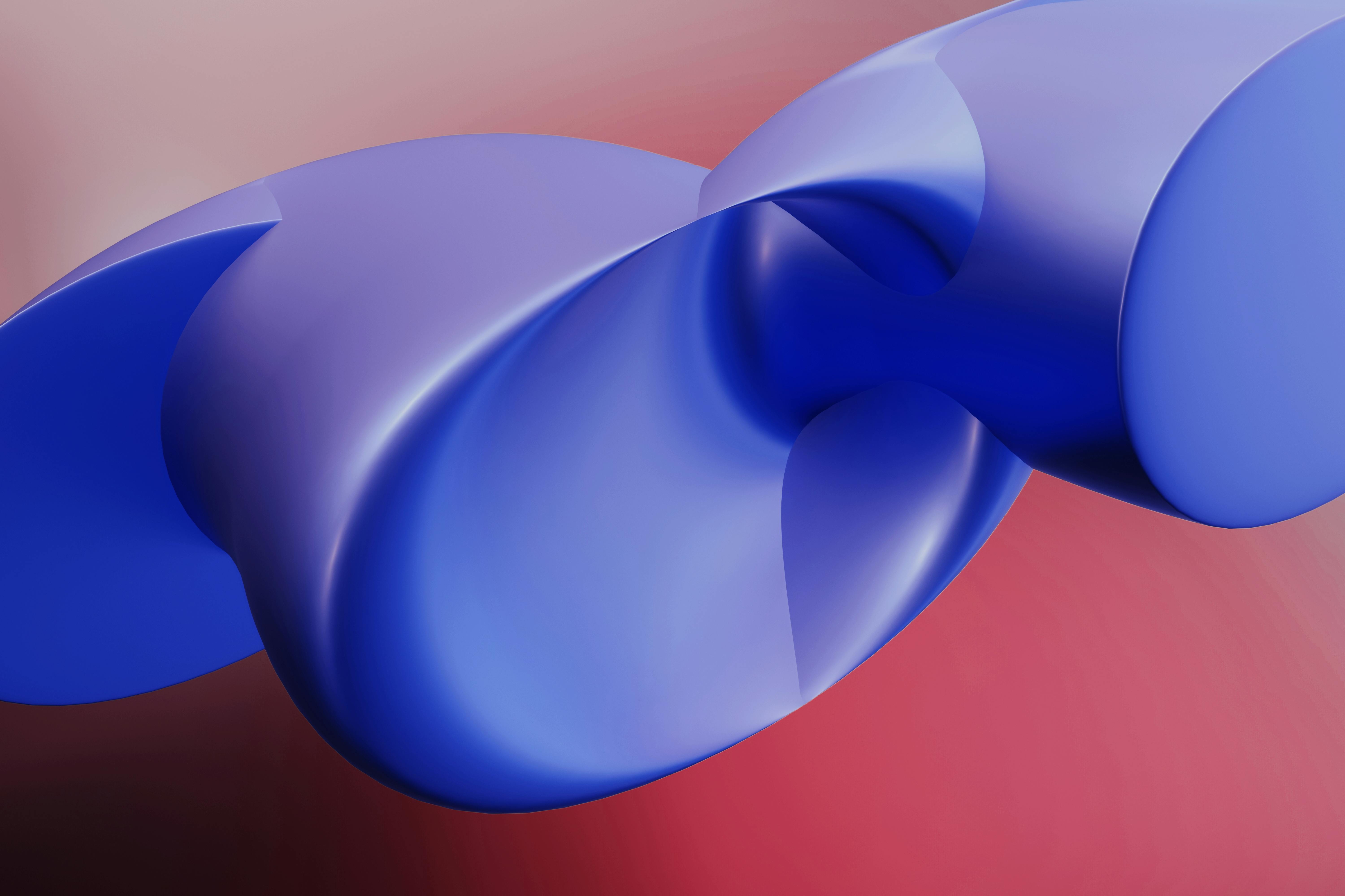 Modern architecture with geometric shapes and neon lights