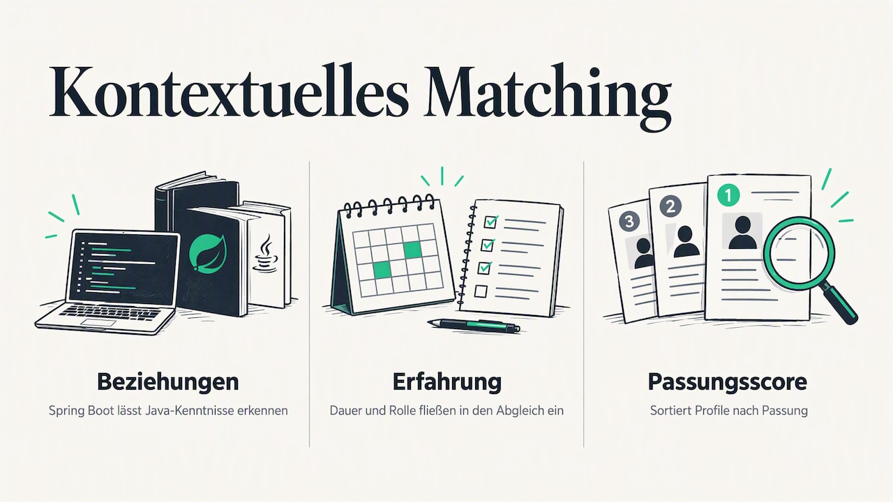 Keyword-Abgleich und kontextuelles Matching verglichen