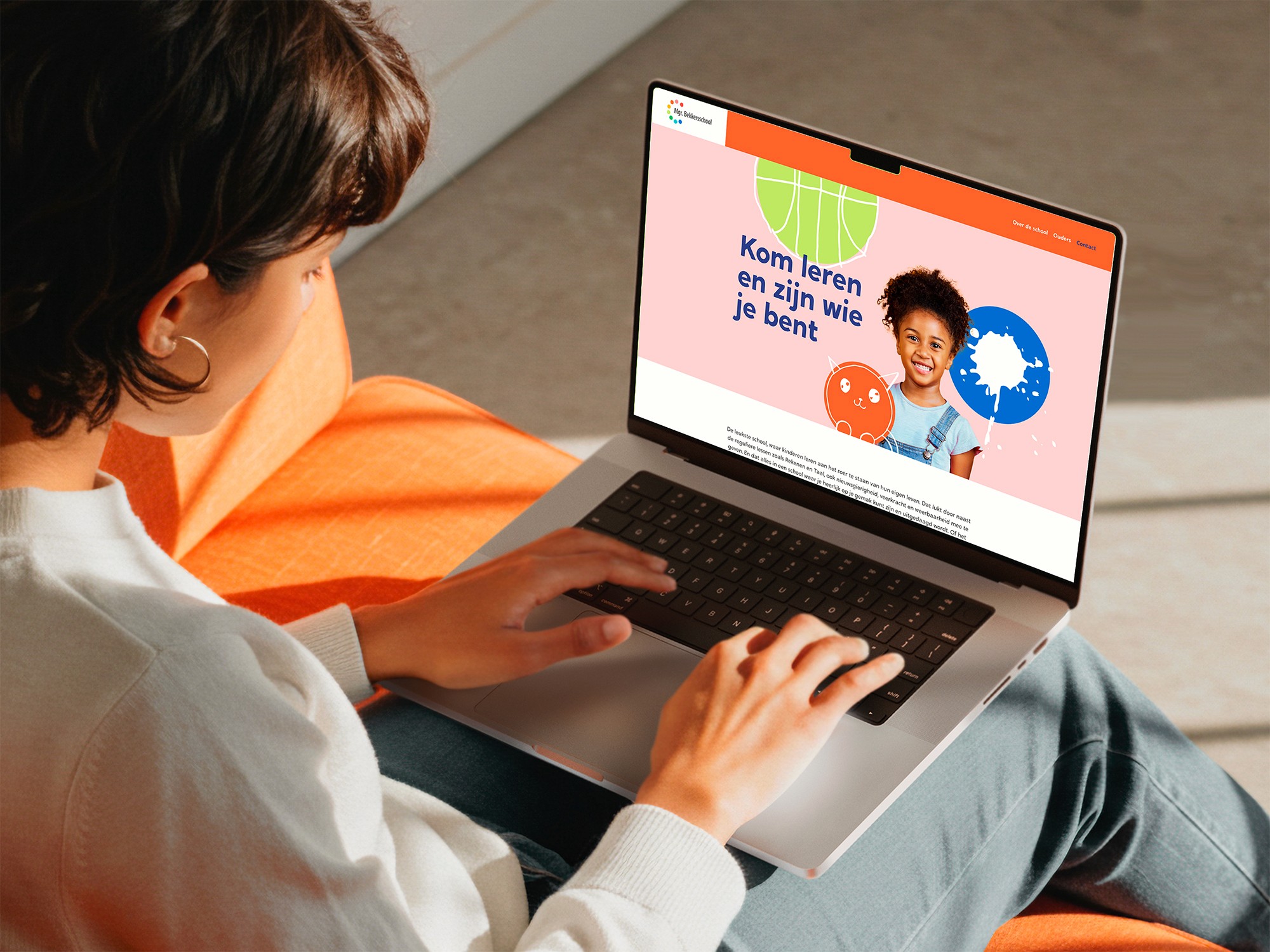 Grafisch ontwerp MGR Bekkersschool website