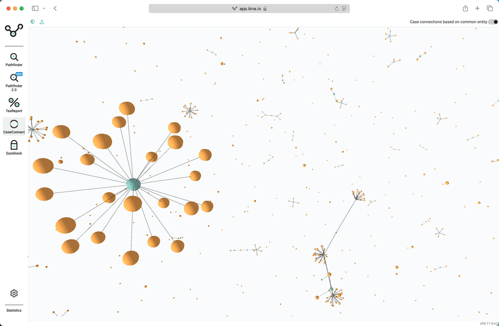 CaseConnect investigation platform for cryptoasset cases, fostering collaboration and shared insights to improve blockchain analysis and investigative efficiency.