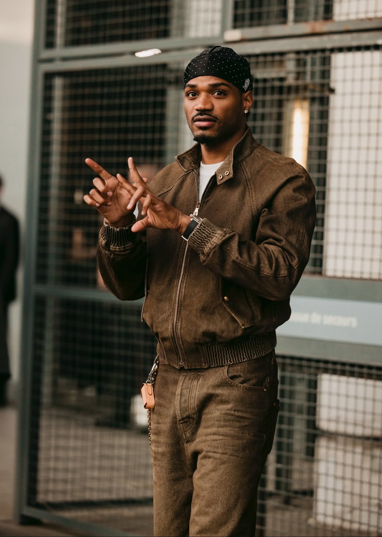 Woman celebrating success while on a business call.