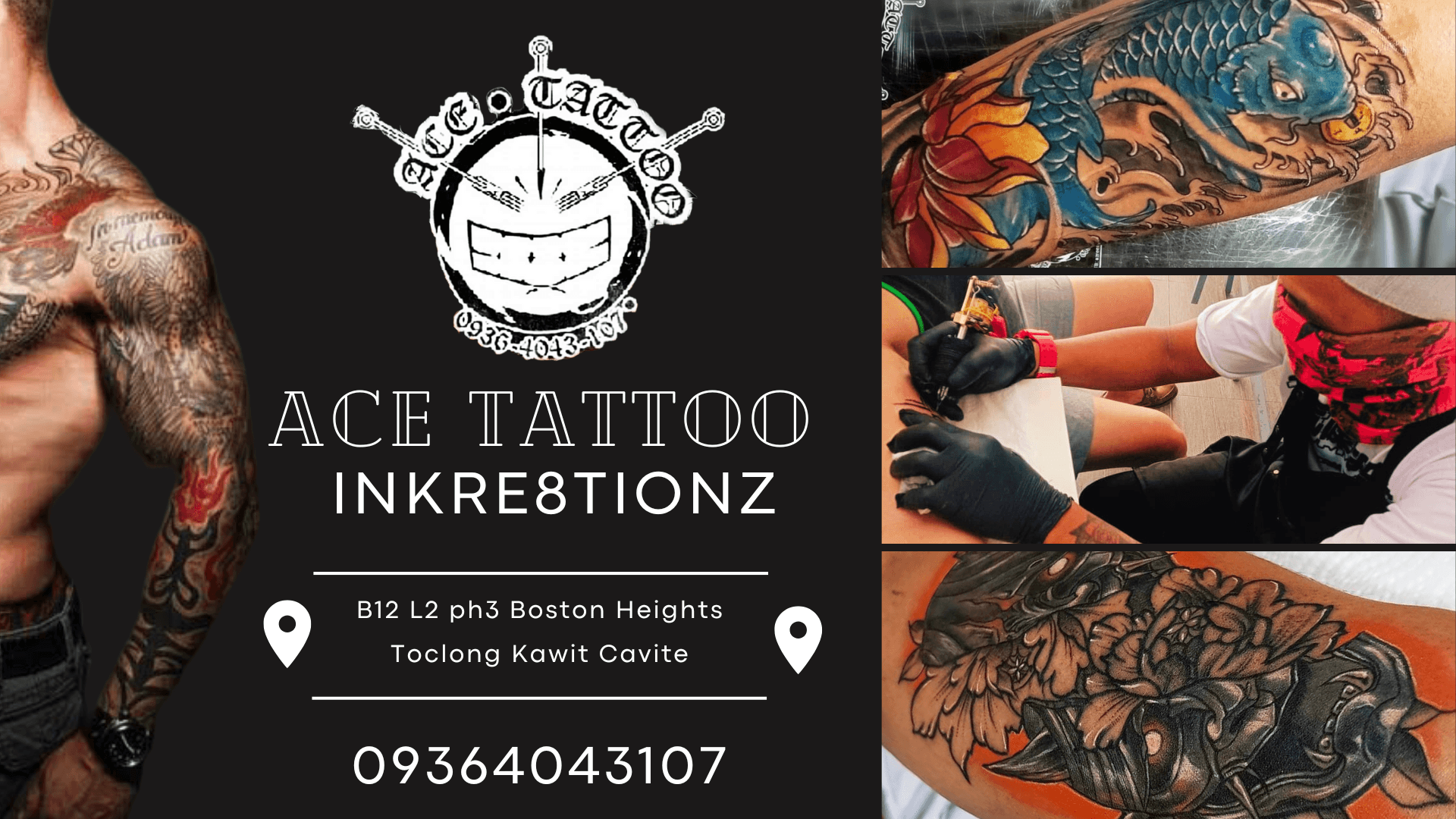 Black and white wave