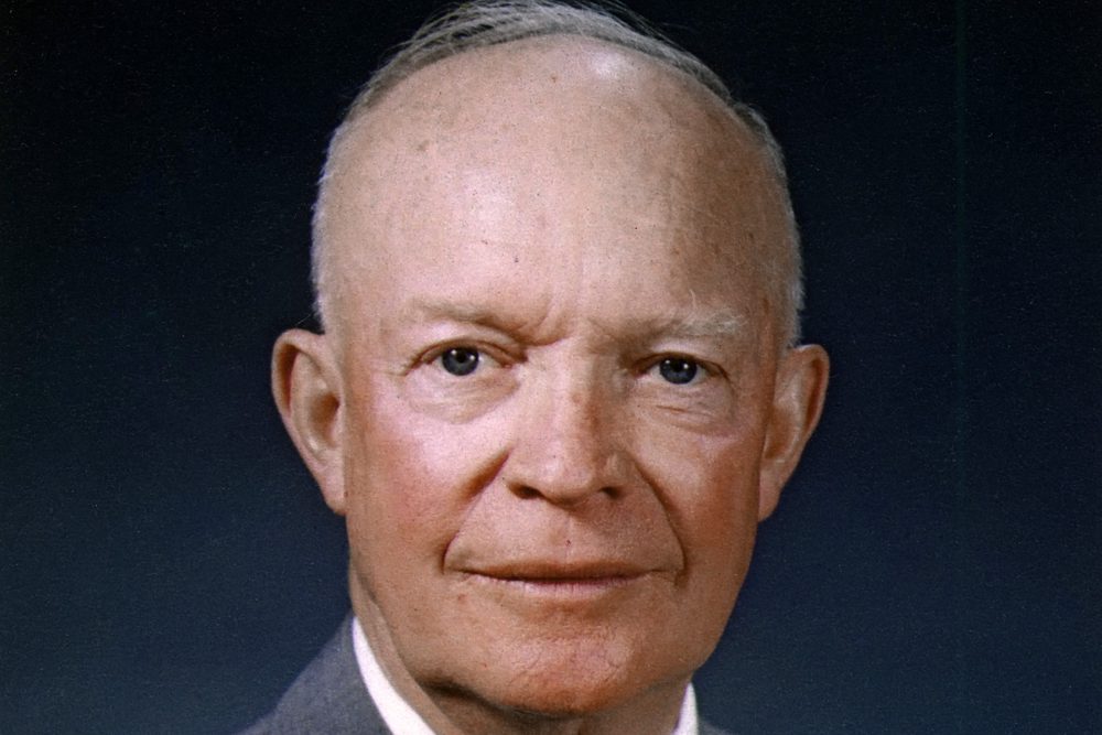 Official portrait of President Dwight D Eisenhower