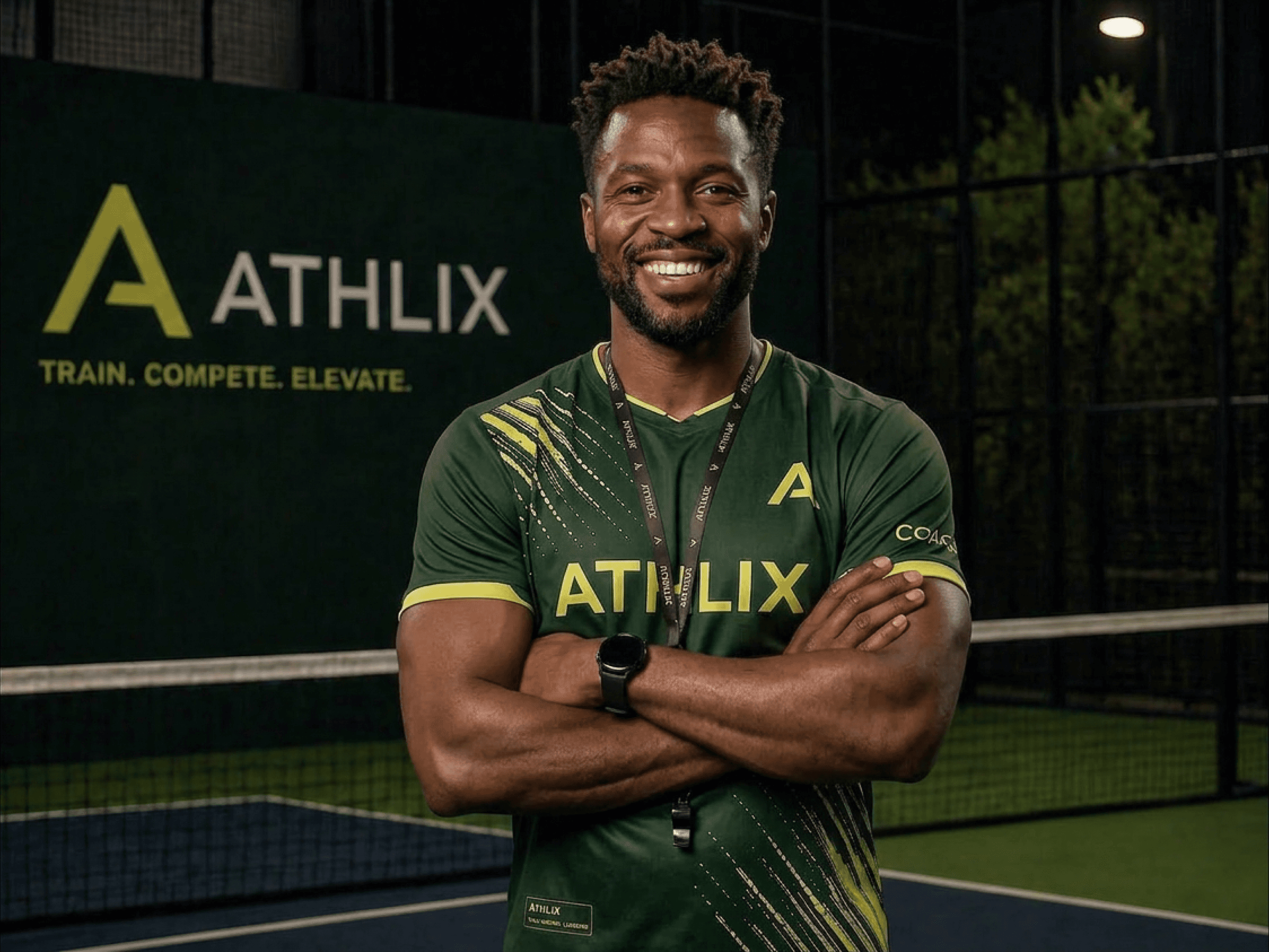 A man jumping in the air with a tennis racket