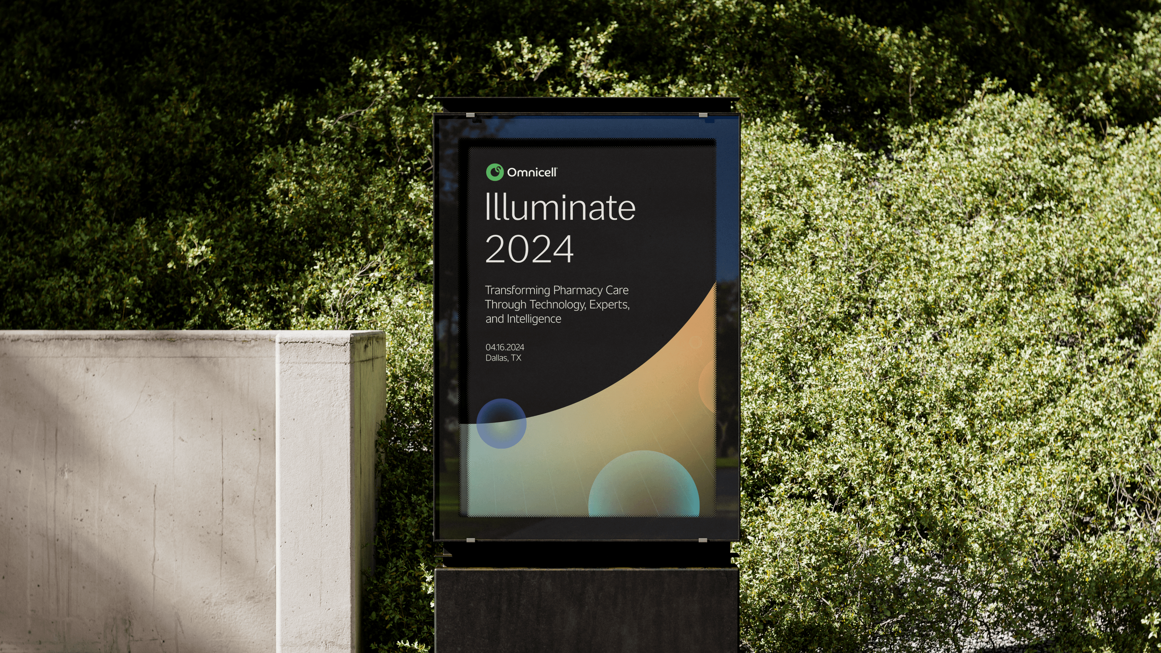 Mobile screen of a website on metal surface