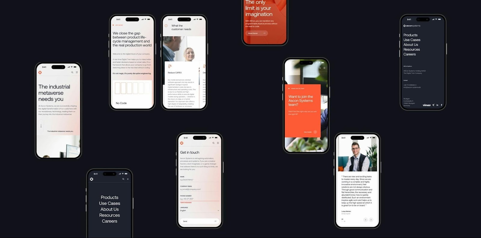 User-friendly real estate website design on mobile