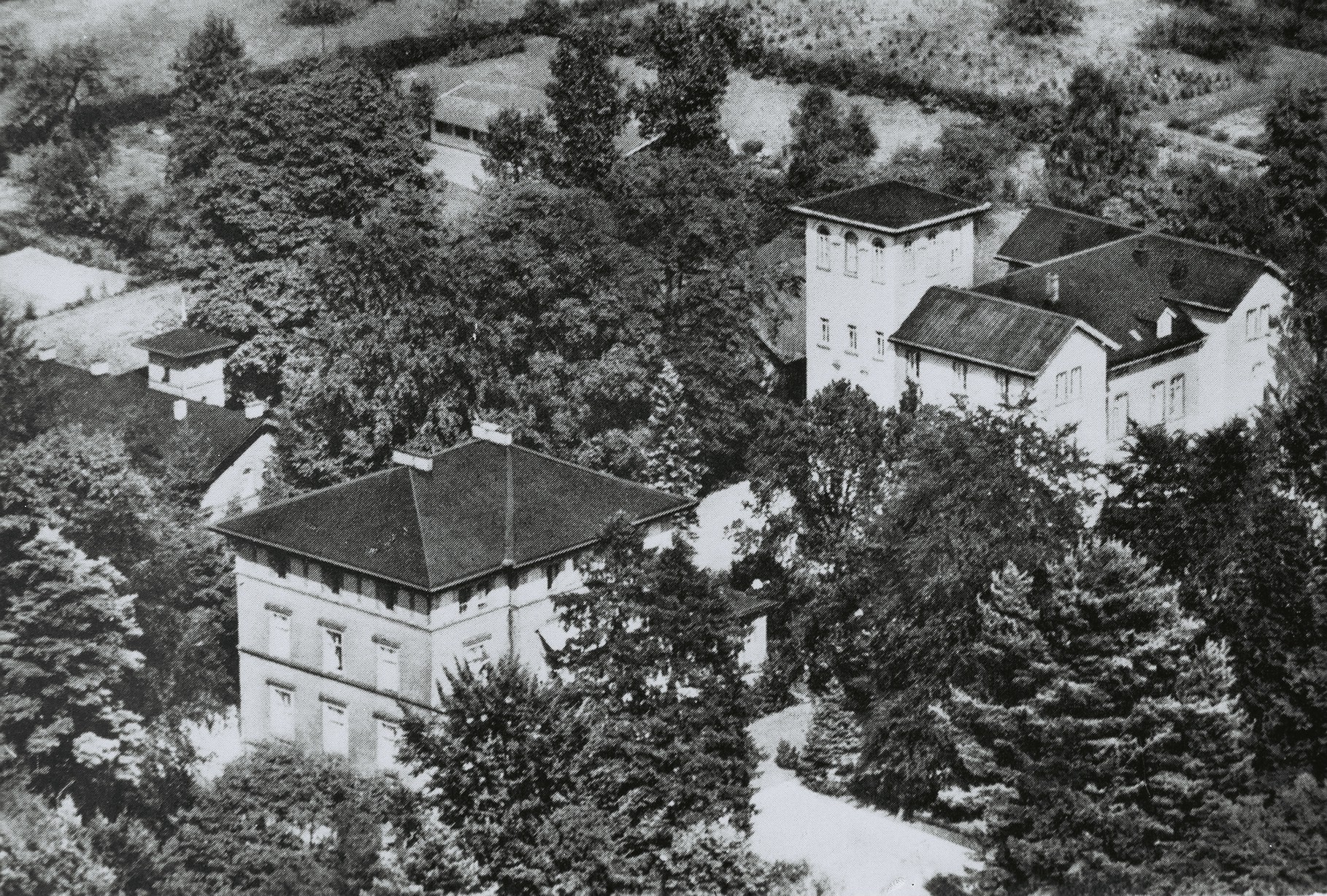 Dreslers Park aus der Luft, um 1910