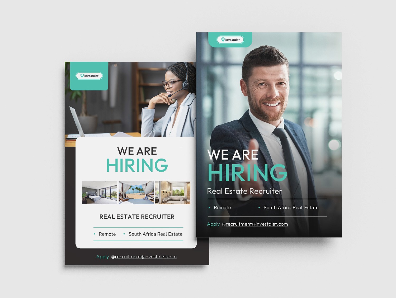 Investalet hiring poster design by DesignGuru