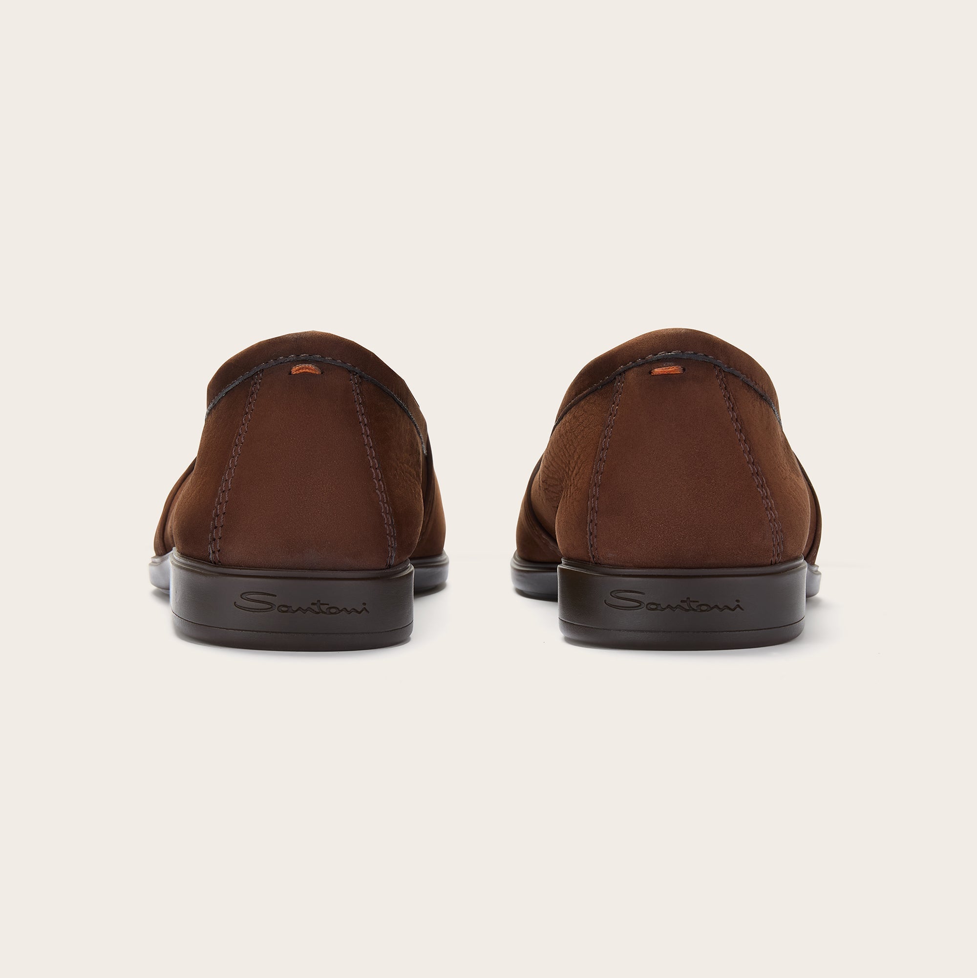 Men's Dark Brown Suede Loafer - Mandelli UK