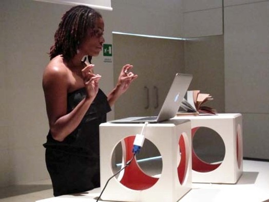 women giving a presentation