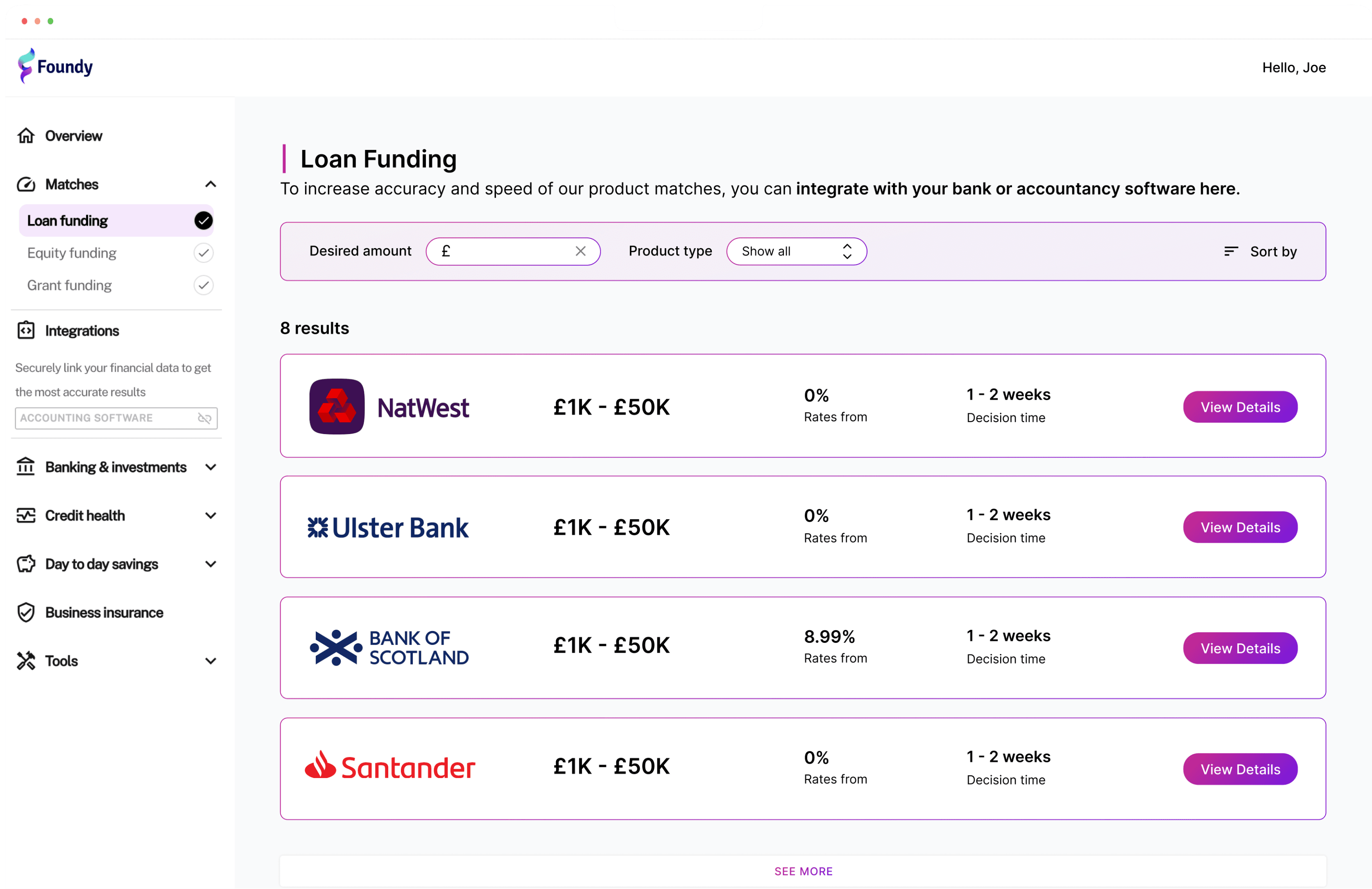 Equity and debt financing options