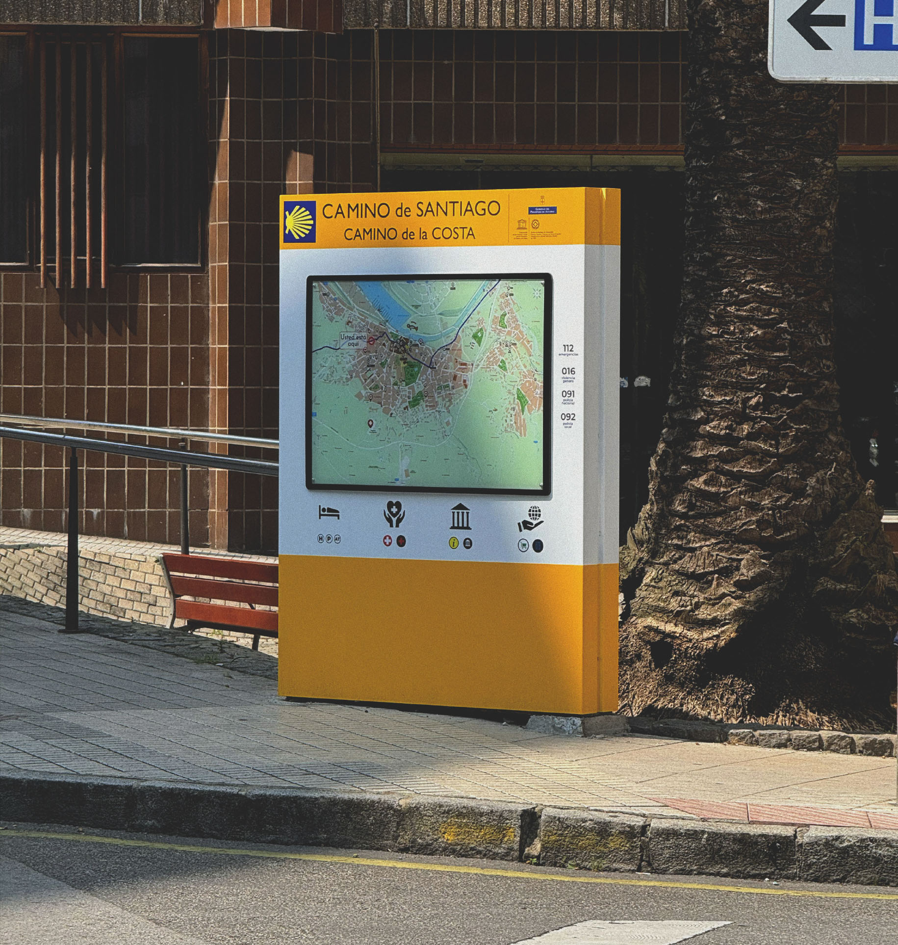 Camino de Santiago Avilés — Señalética urbana diseño e instalación