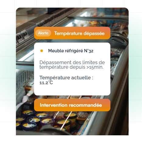 Rapport de température automatique envoyé au donneur d'ordre après livraison, preuve de conformité chaîne du froid