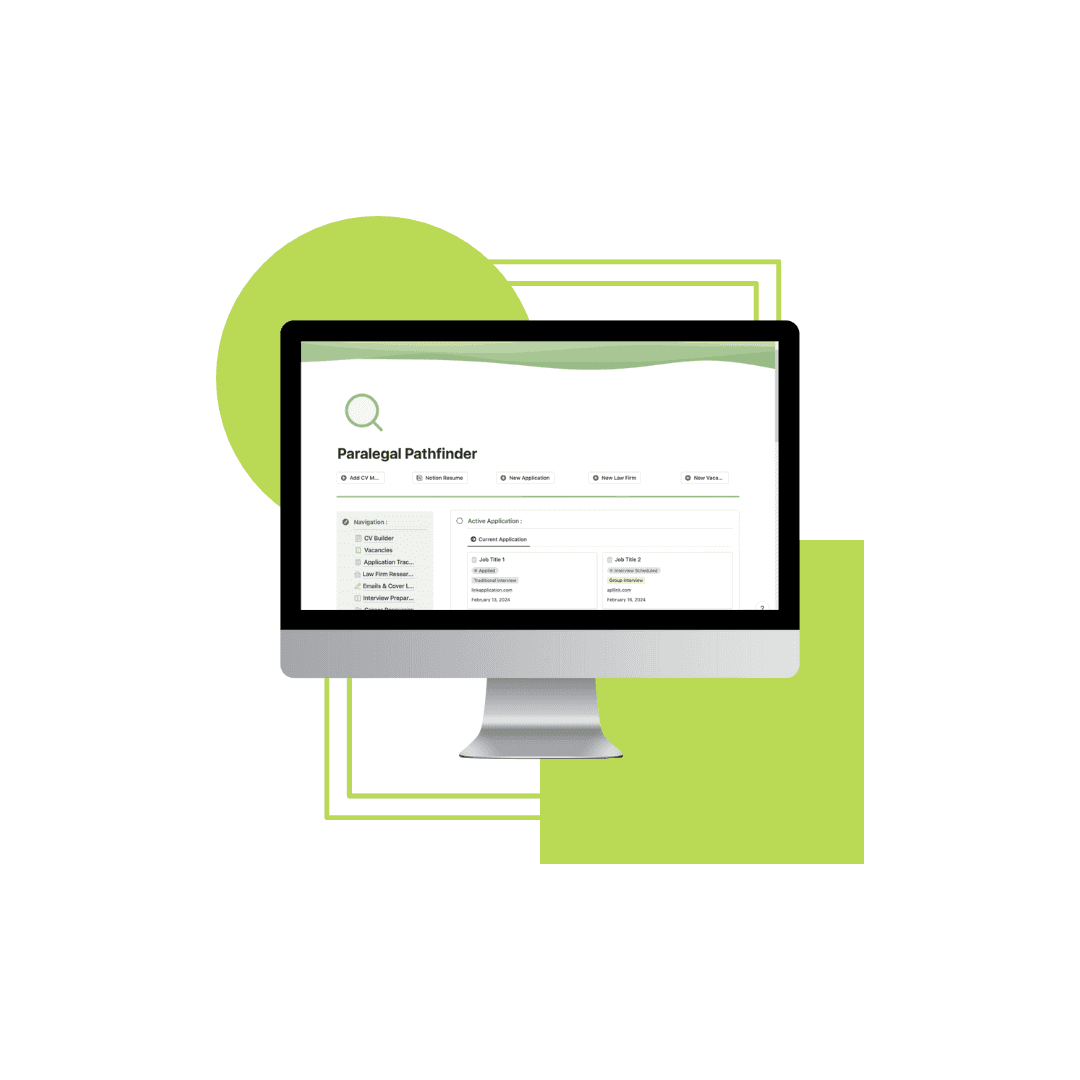 The Paralegal Pathfinder Notion Template: The Job Application System Built for Aspiring Legal Professionals