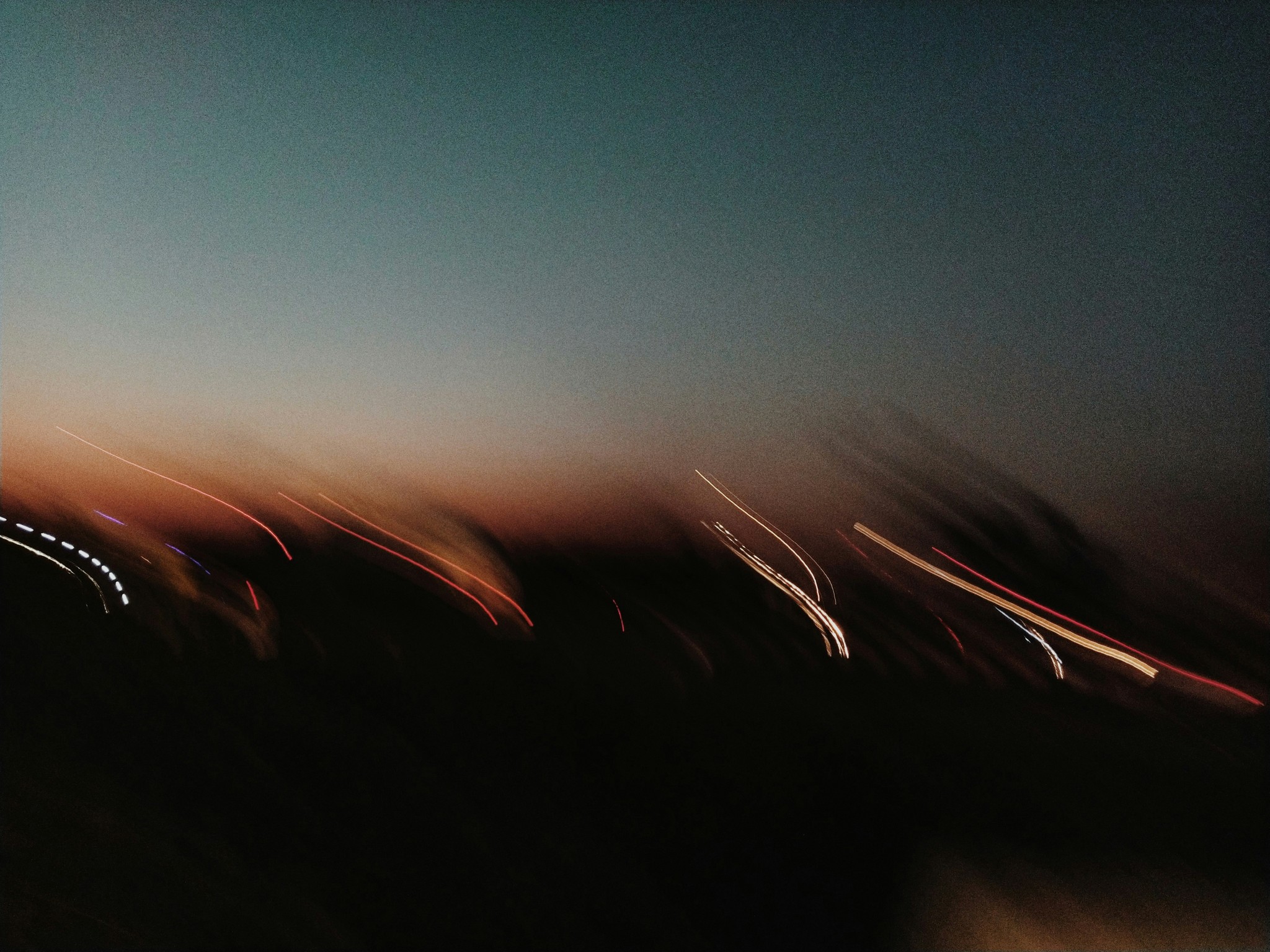 Blurry sunset