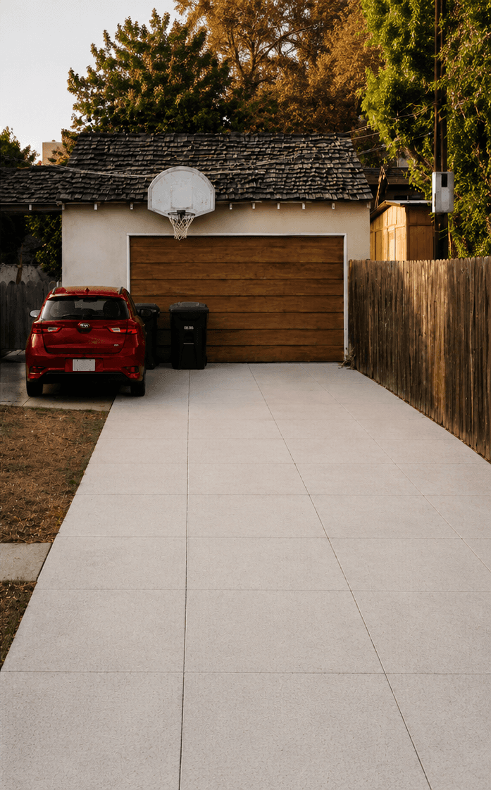 After pressure washing