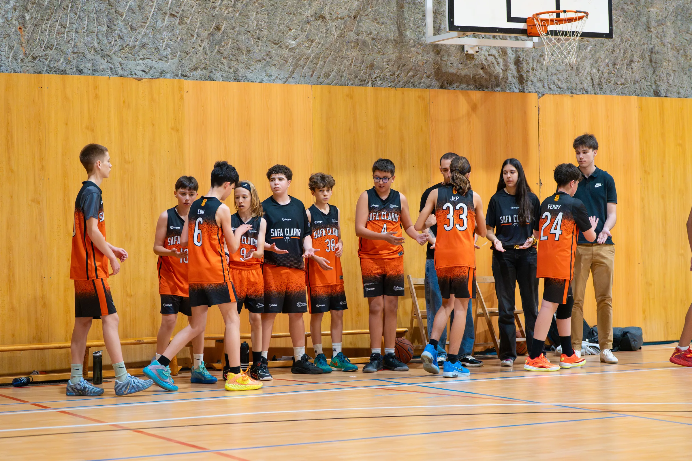 Safa Claror baloncesto 2026, fotografía baloncesto Barcelona, Safa Claror vs La Salle 2026, Esportiu Claror Sardenya, Nolan Pardo fotógrafo deportivo, baloncesto Sardeny