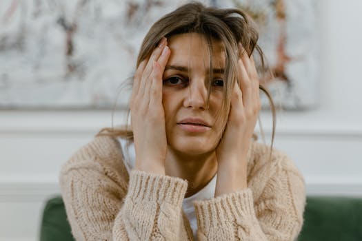 Woman feeling focused and clear-minded