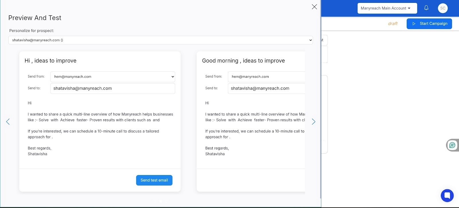 cold email a/b testing