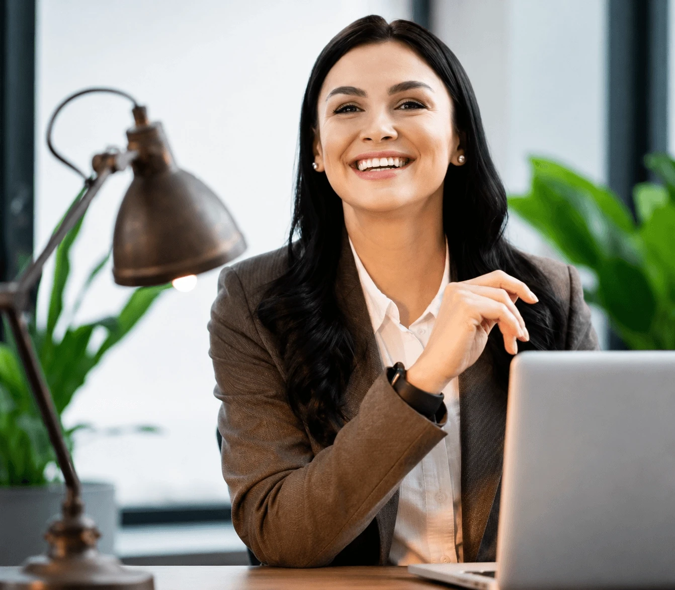 Business professional managing multiple client payments and financial workflows using automated payment software.