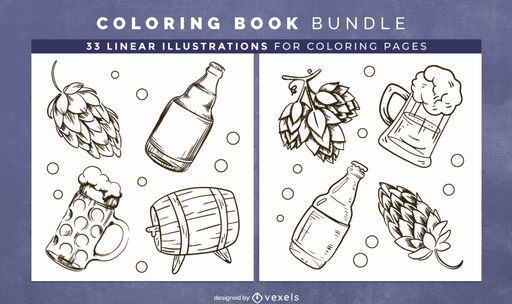 adult coloring book page design