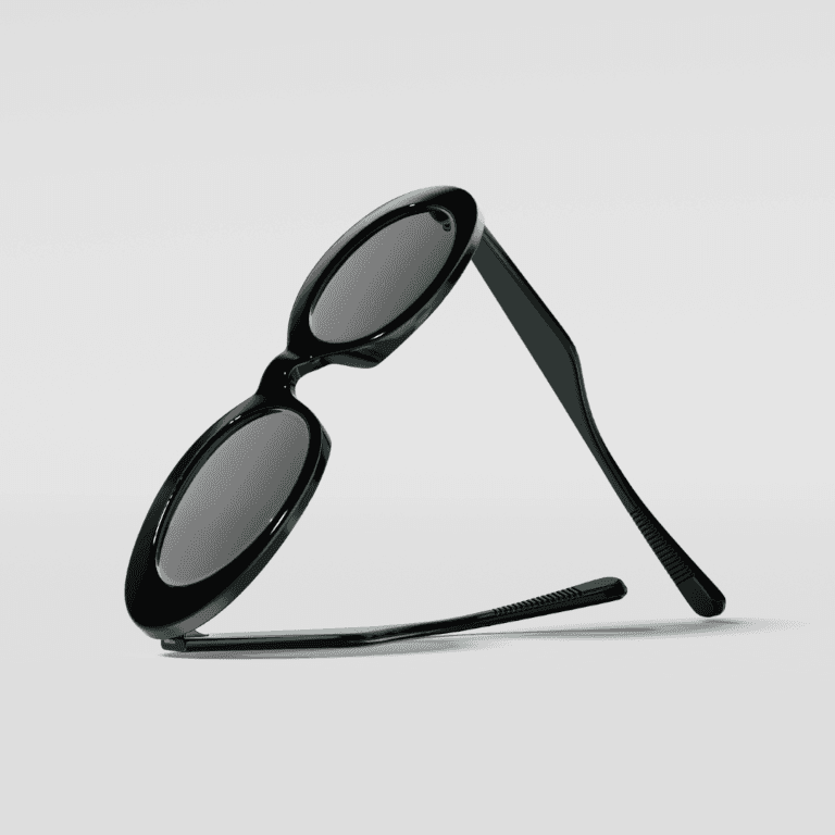 CGI glasses composition with clean aesthetics for Project Lobster campaign by Este Studio