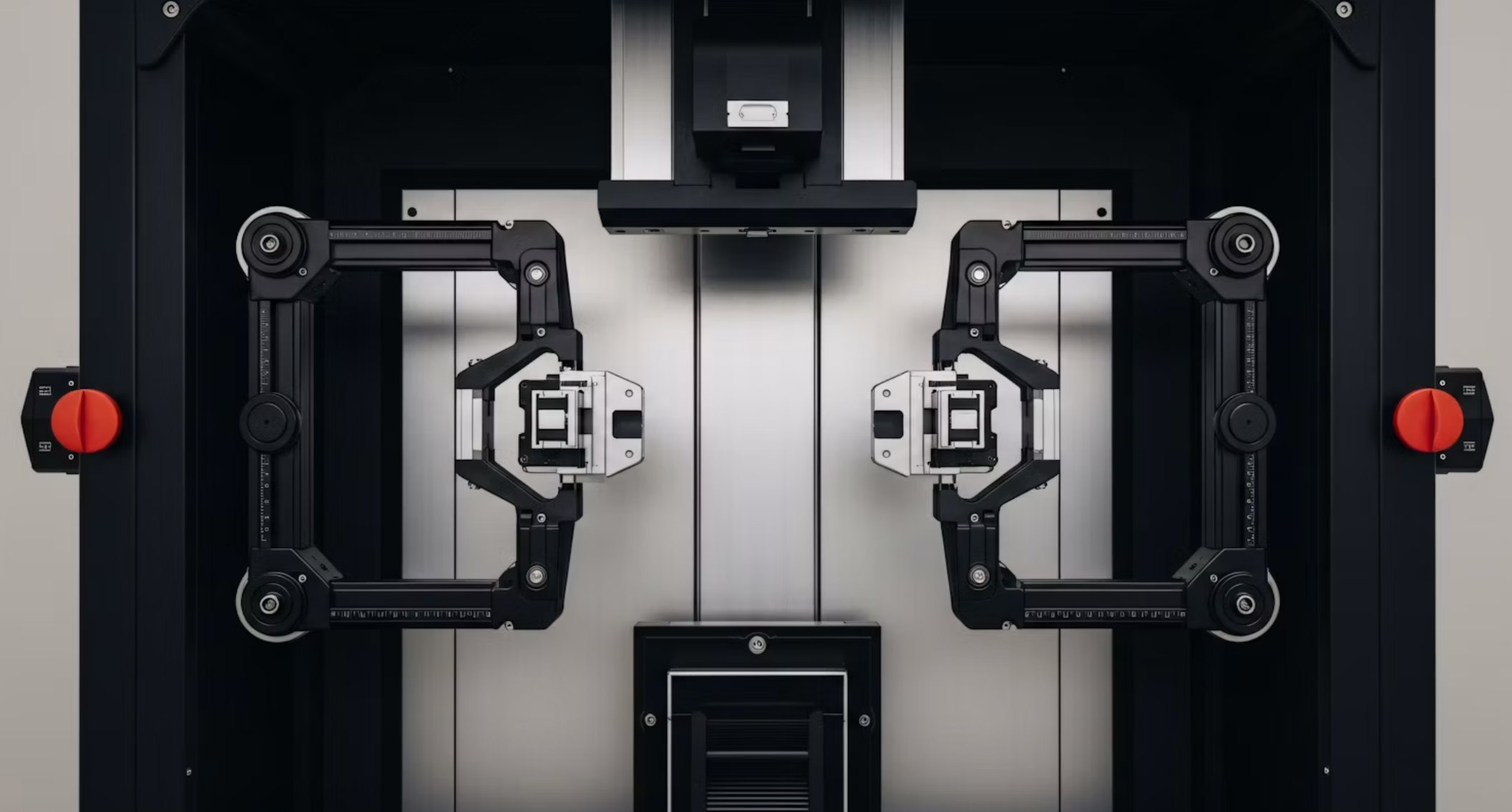 Six-axis inspection gantry with two mirrored fixture stations
