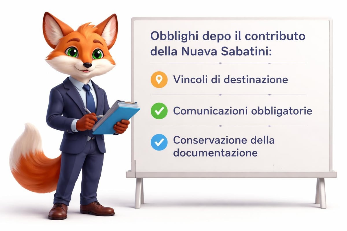 Obblighi post-erogazione Nuova Sabatini