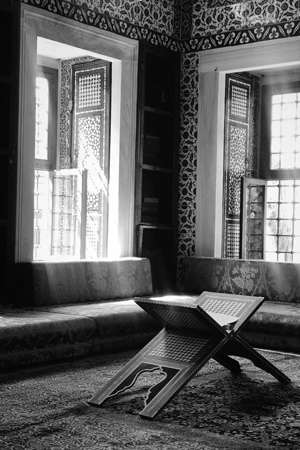 Interior shot of a classic Instanbul living room