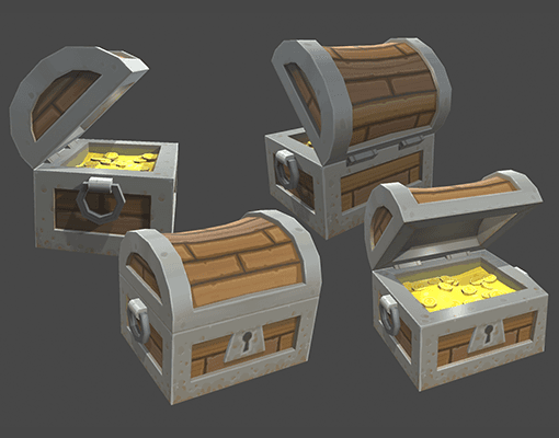3D PROPS – CHEST OBJECT by LAYERLAB (LayerLab, layerlab) – fantasy-style treasure chests and containers pack for RPG and adventure games, available on LayerStore and Unity AssetStore.