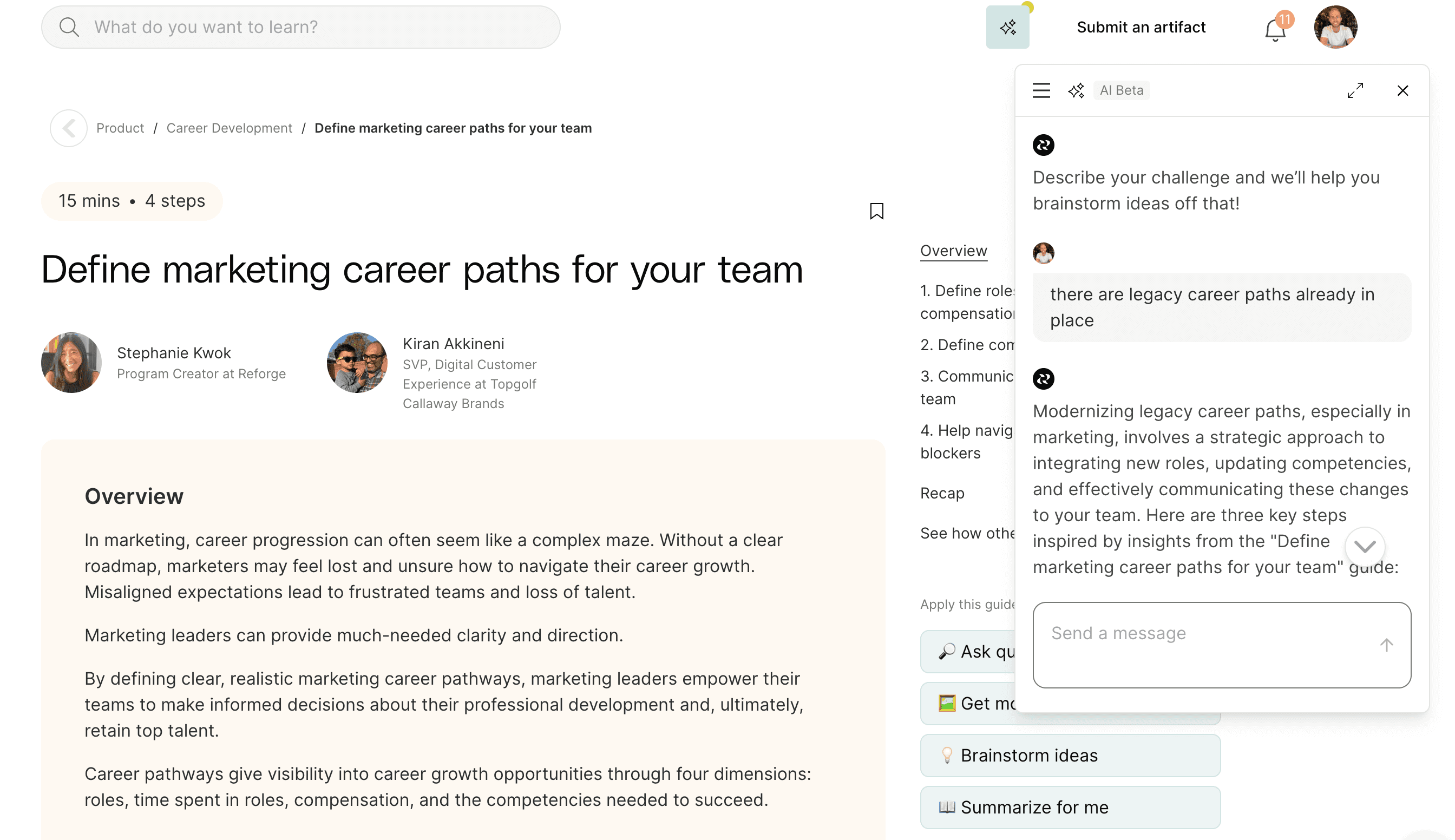 brainstorm ideas screenshot