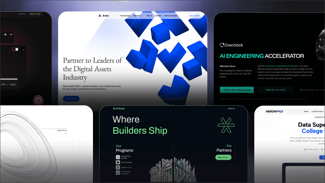 Landing page example