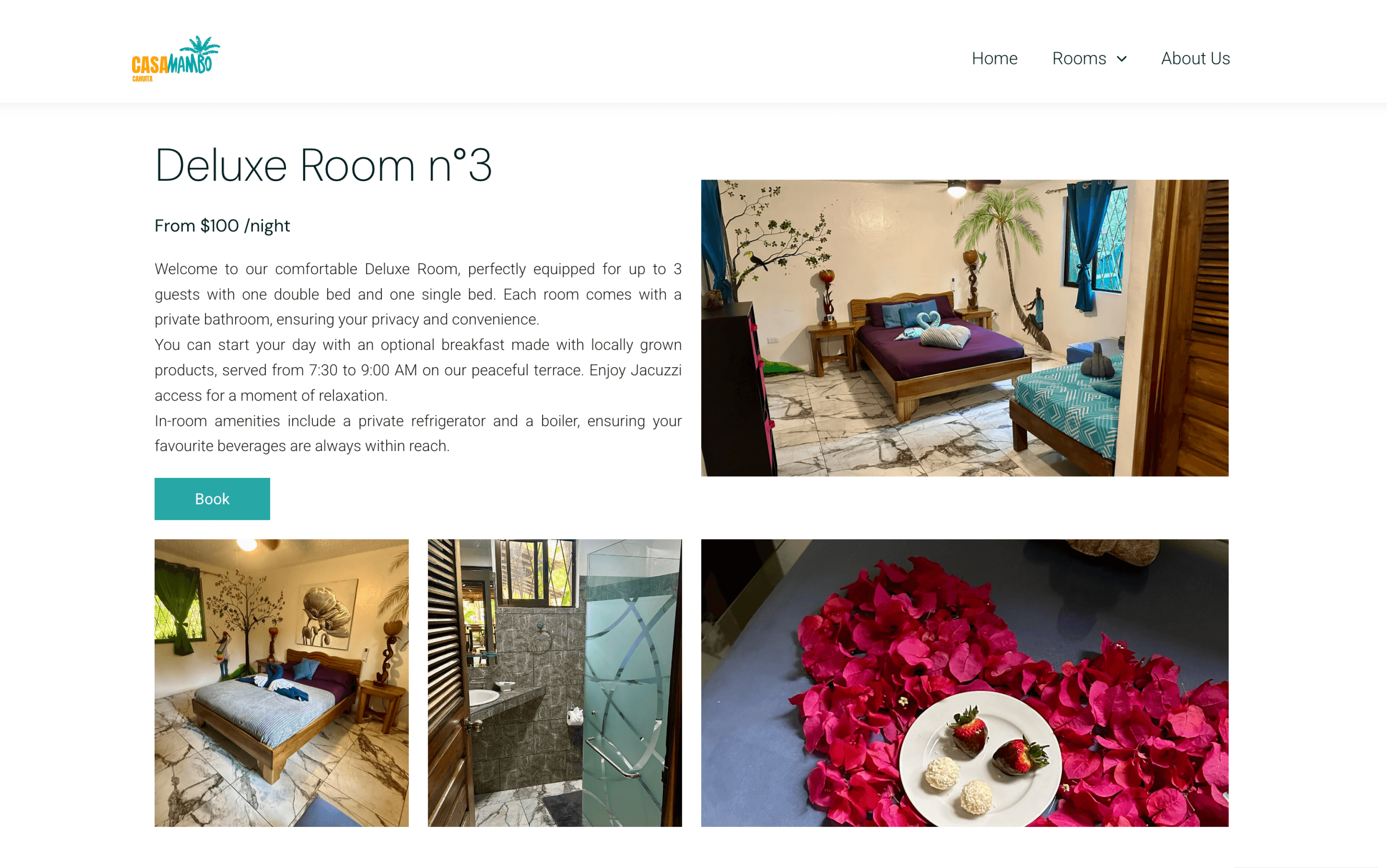 Screenshot of the ‘Discover Holistic Services’ section with text highlighting comprehensive well-being and a photo of a person holding a singing bowl, alongside a short client testimonial.