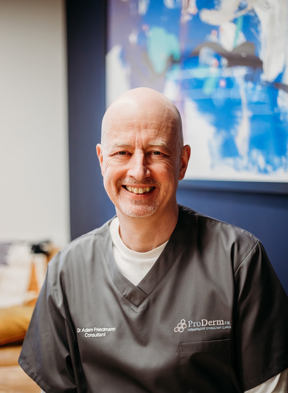 dr adam friedmann having a conversation with a client