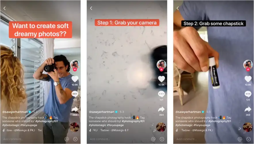 Use closed captioning or on-screen text