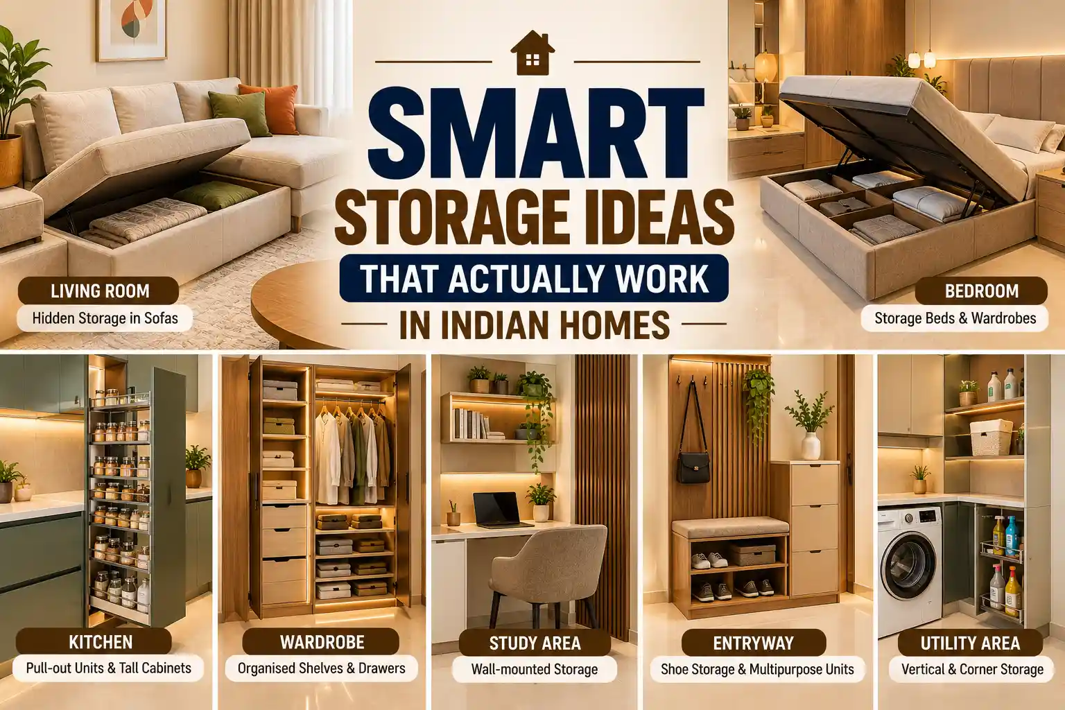 Smart Storage Ideas That Actually Work in Indian Homes
