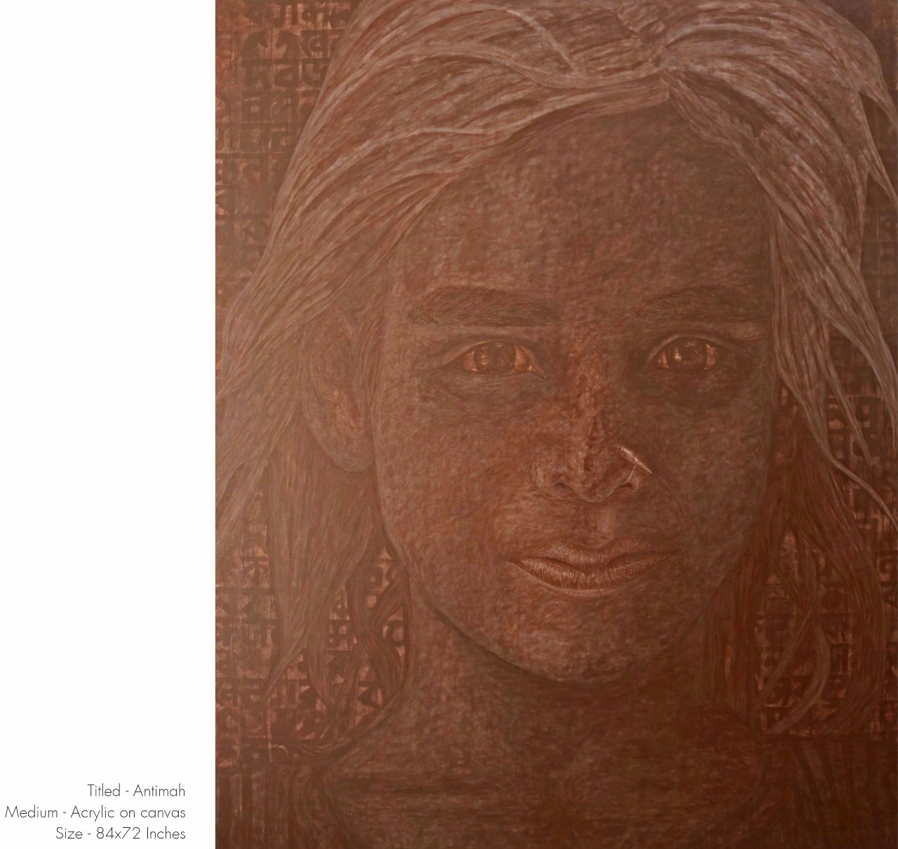 herd of sheep on road painting