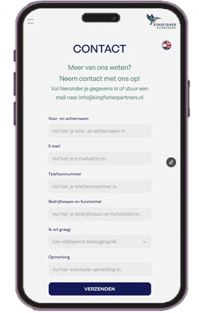 Professioneel website ontwerp en visuele identiteit voor adviesbureau