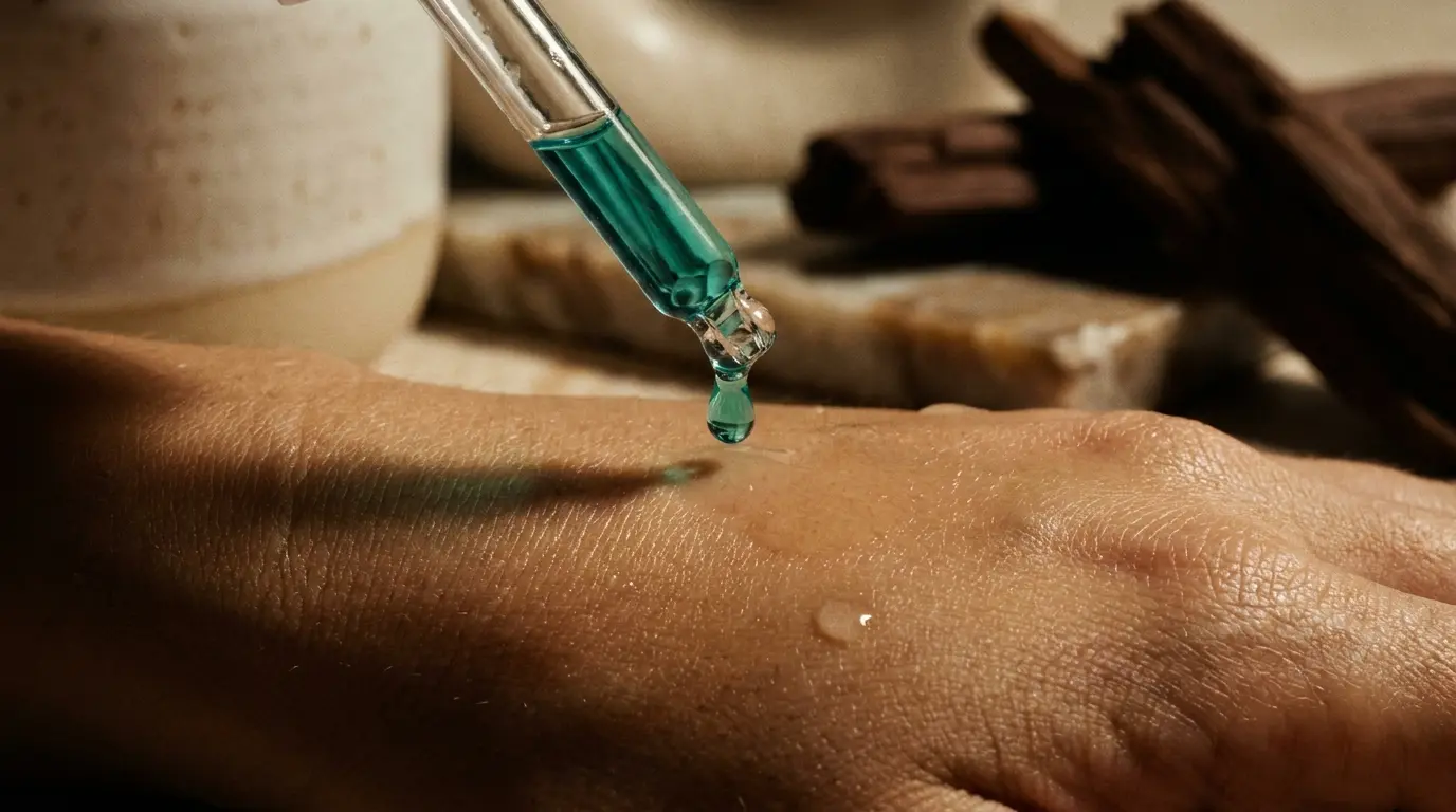 serum used against the skin