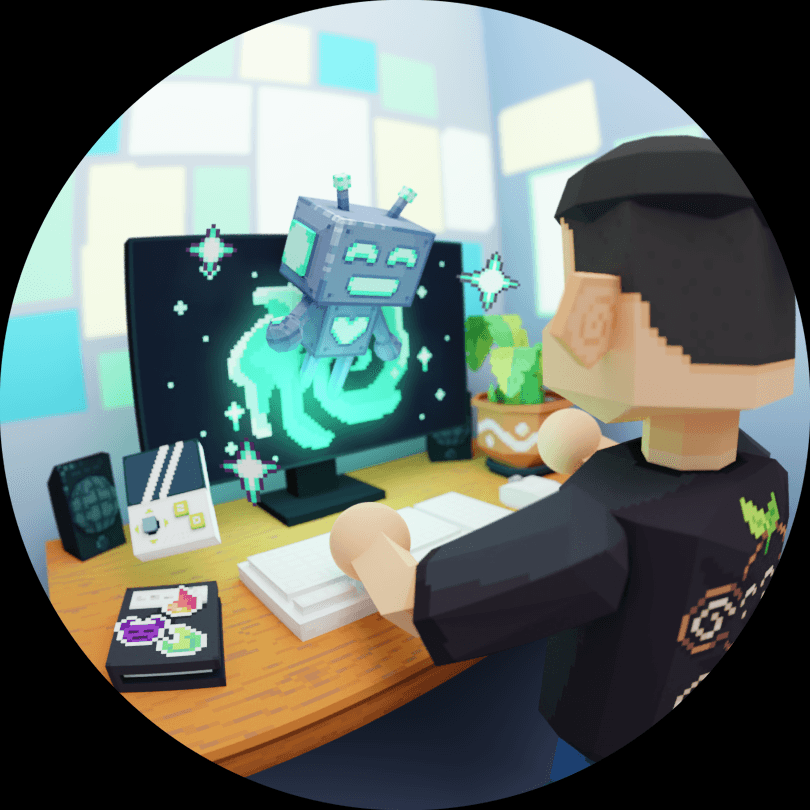 3D Illustration of Samuel Tomé Designer and Game Developer Portfolio