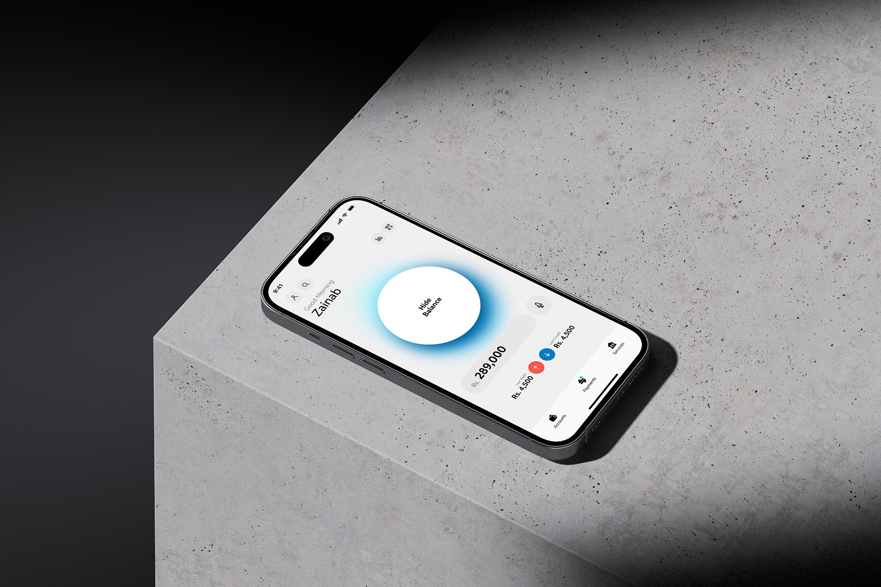 UBL Mobile App Mockup 1