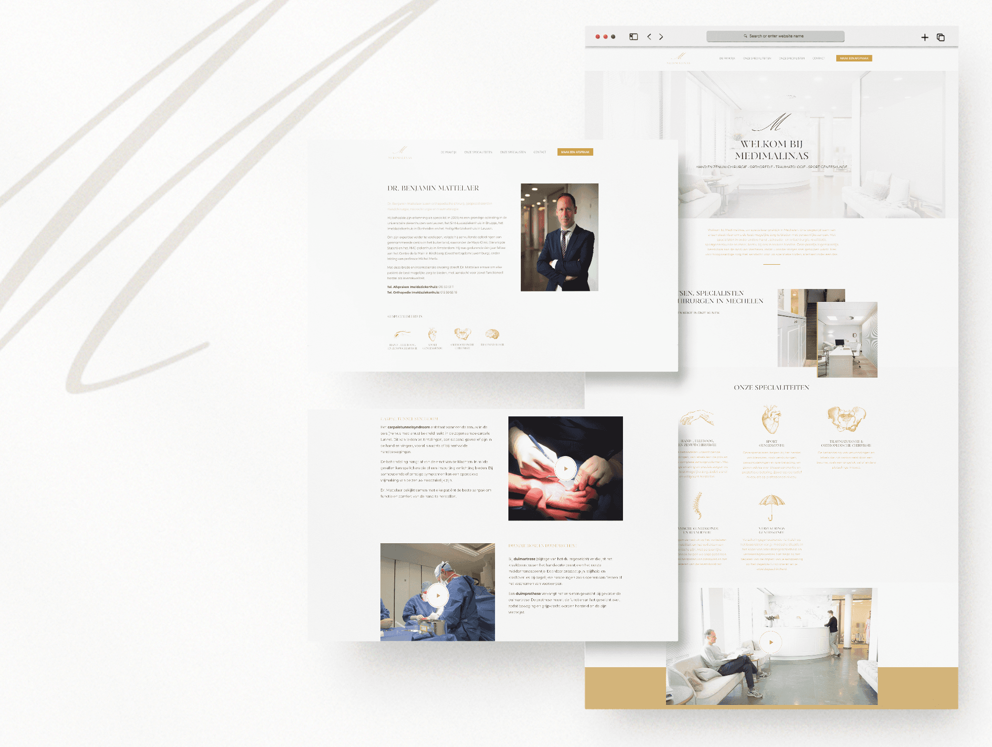 Medimalinas website design