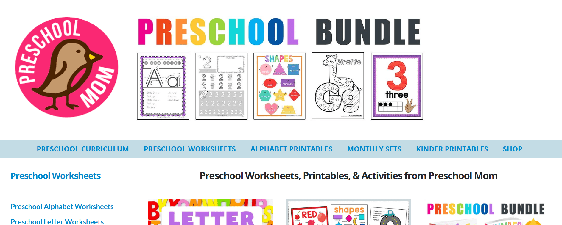 preschool mom - Letter B Worksheets Preschool