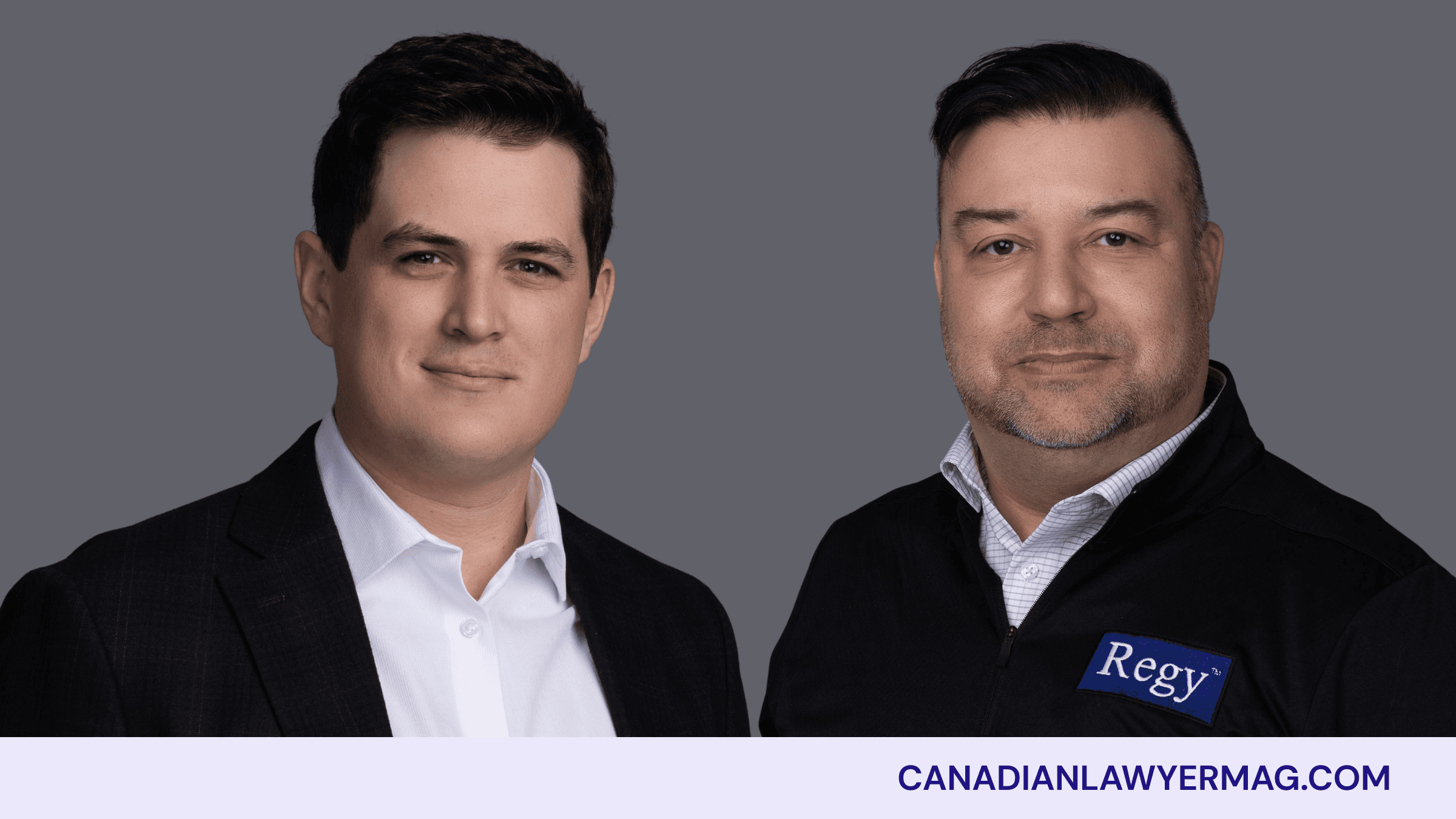 Michael Cain, CEO of Regy on the left and Nelson Coombs, VP of Business Development and Registry Support on the right.