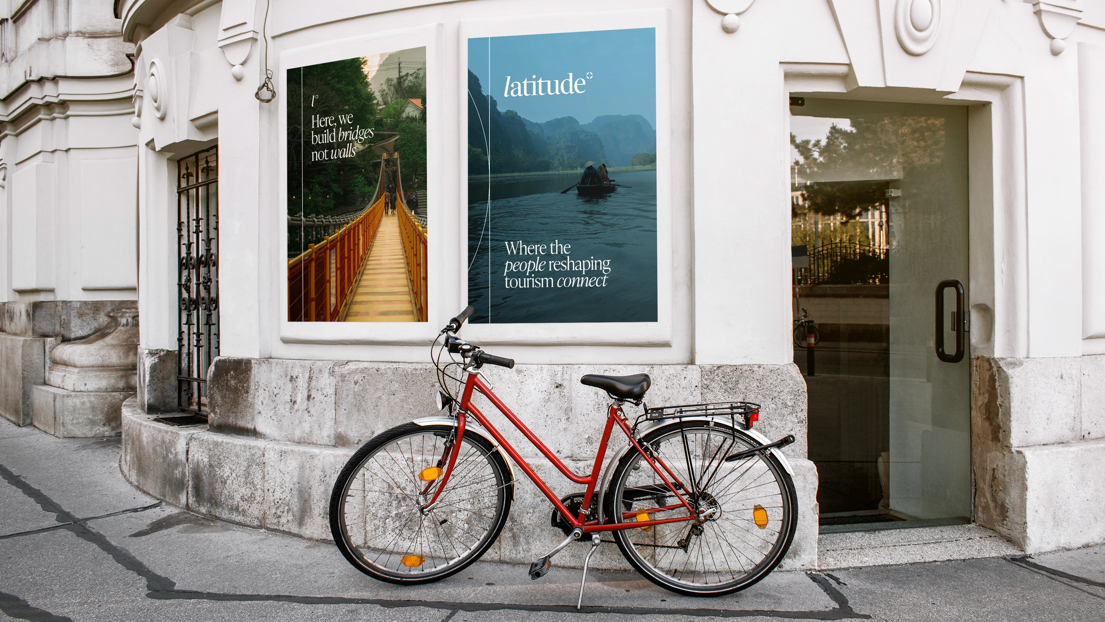 Poster design for Latitude a global gathering for responsible tourism professionals designed by Cultured Creative Studio