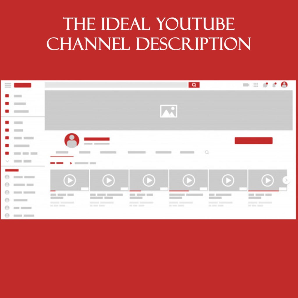 The ideal YouTube channel description 1