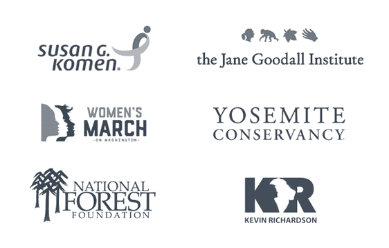 Logos of sponsors for the Yosemite Conference: Wrangler, The North Face, Patagonia, Yosemite Conference, K2, and Sierra Designs.