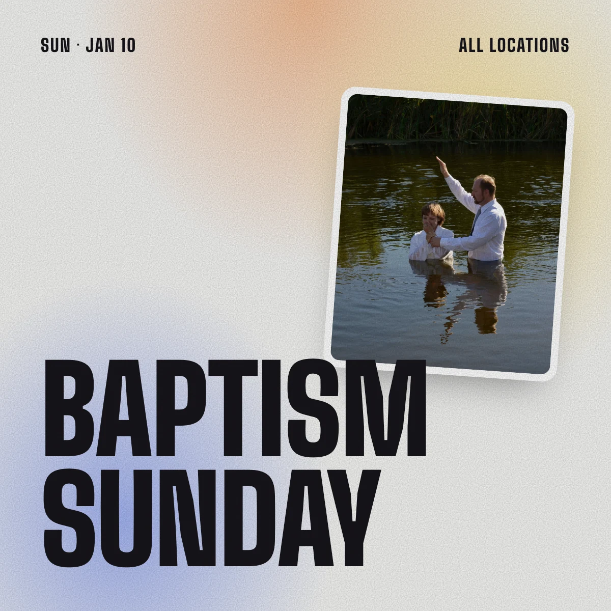 Baptism Sunday event artwork